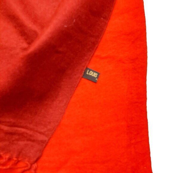 LOUIS VUITTON Reykjavik Burgundy & Red Reversible Scarf Shawl Wrap - Picture 5 of 6